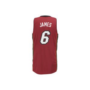 Miami Heat Lebron James adidas NBA Revolution 30 Swingman Jersey