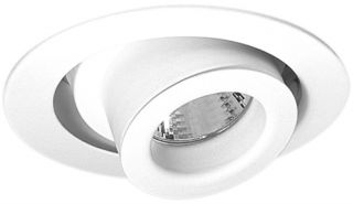 Elco Lighting EL955W Recessed Lighting Trim, 4 Line Voltage Adjustable Spot Cylinder Trim White