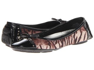 Anne Klein Buttons Womens Flat Shoes (Animal Print)
