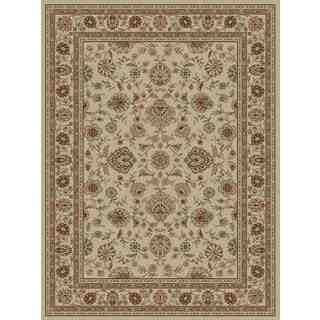 Keshan Ivory Area Rug (53 X 73) (PolypropyleneLatex NoPile Height 0.4 inchesStyle TraditionalPrimary color IvorySecondary colors BeigePattern OrientalTip We recommend the use of a non skid pad to keep the rug in place on smooth surfaces.All rug siz