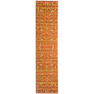 Safavieh Handmade French Tapis Multicolored Wool/ Silk Rug (26 X 12)