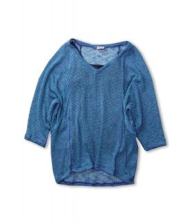 Splendid Littles Beachglass 3/4 Sleeve Top Girls Sweater (Blue)