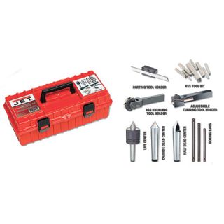 JET Tooling Kit for 13in. & 14in.W Series and Bench Series Lathes   22 Pc. Set,