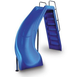 Interfab WRSCLBSS Wild Ride Pool Slide Complete Left Turn Blue