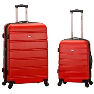 Rockland Super Light Weight 2 piece Expandable Hardside Spinner Upright Luggage Set (ABSSpacious main compartment fully linedZipper secured internal mesh pocket and organizational compartments to maximize packing needsWeight 20 inch upright (6.85 pound),