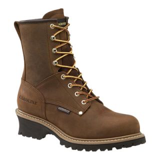 Carolina Waterproof Logger Boot   8in., Brown, Size 13, Model# CA8821