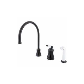 Elements of Design ES3815PL Chicago One Handle Kitchen Faucet With Spray