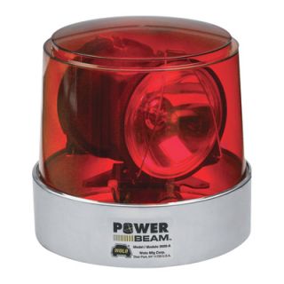 Wolo Power Beam Halogen Rotating Warning Light   Red, Model# 3610 R
