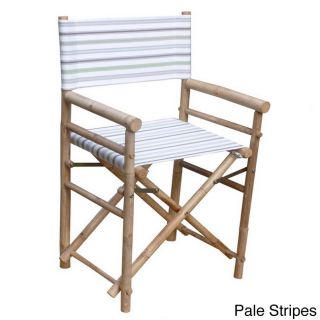Hand crafted Foldable Directors Chairs (set Of 2) (Olive green, navy stripes, pale green stripes, pale stripes, red stripes, fuchsia stripes, indigo stripes, solid khaki, solid red, solid white, solid green, green stripes, solid navy, solid pale green, so