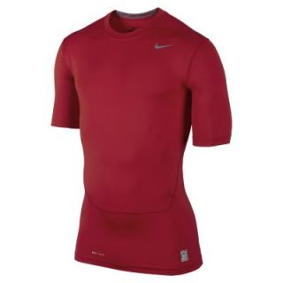Nike Pro Combat Core Compression Half Sleeve Mens Shirt   University Red