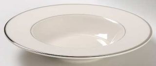 Pickard Horizon Rim Soup Bowl, Fine China Dinnerware   Platinum Trim And Verge,