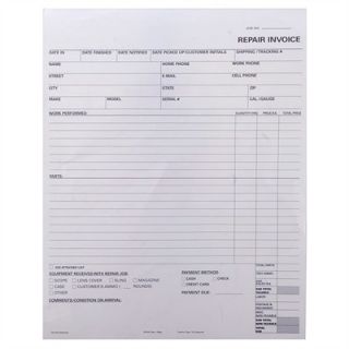 Repair Record/Invoice   100 2 Part Forms