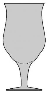 Denby Olympia Grey Water Goblet   All Gray, Flare At Top