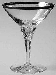 Tiffin Franciscan Miramar (Plat Trim) Champagne/Tall Sherbet   Stem #17501