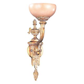 Crystorama 951 WH Natural Alabaster Wall Sconce   7W in. Multicolor   951 WH