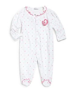 Kissy Kissy Infants Polka Dot Footie   Pink