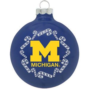 Michigan Wolverines Traditional Ornament Candy Cane