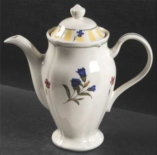 Noritake Summer Estate (Ireland) Tea/Coffee Pot & Lid, Fine China Dinnerware   I