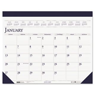 House Of Doolittle Two Color Refillable Monthly Desk Pad Calendar