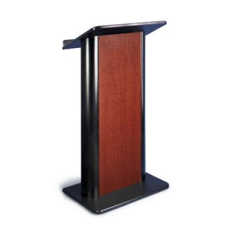 AmpliVox Sound Systems Sippling Seattle Lectern Java with Black Anodized Alum