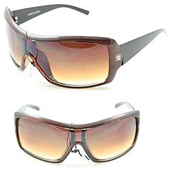 Mens P2027 Brown/ Black Shield Sunglasses