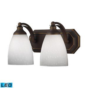 ELK Lighting ELK 570 2B WH LED Vanity 2 Light