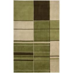 Nourison Hand tufted Dimensions Green Rug (36 X 56)