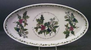 Portmeirion Holly And The Ivy, The 18 Oval Baker, Fine China Dinnerware   Holly