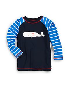 Hatley Toddlers & Little Boys Whales Rash Guard   Navy