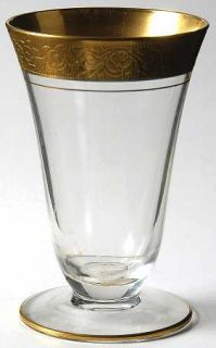 Glastonbury   Lotus Rambler Rose 35 Gold Juice Glass   Stem #35, Non Optic,Gold