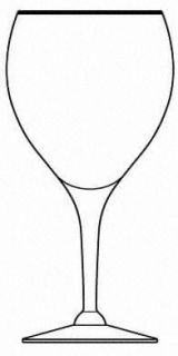 Seneca Chantilly Water Goblet   Stem #1962,         Gold Trim