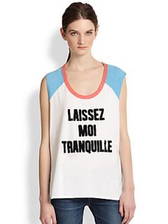 Chaser Laissez Moi Tranquille Muscle Tee   Chaser