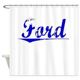  Crawford, Blue, Aged Shower Curtain  Use code FREECART at Checkout