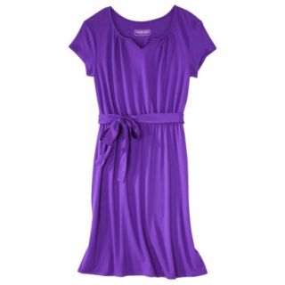 Cherokee Womens Belted Knit Dress   Royal Purple   XS