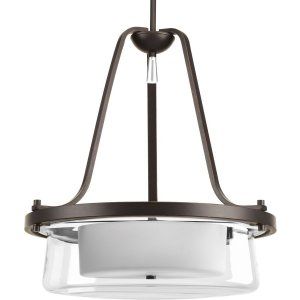 Progress Lighting PRO P3820 20 Indulge 3 Light Inverted Pendant with Clear Glass