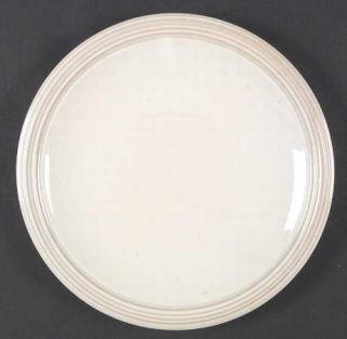 Pfaltzgraff Cappuccino Dinner Plate, Fine China Dinnerware   Tan Rings,Off White