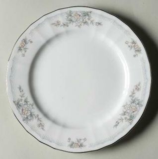 Noritake Smithfield Bread & Butter Plate, Fine China Dinnerware   Tan/Blue/White