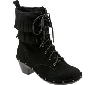 Womens SoftWalk Missy   Black Split Suede Boots