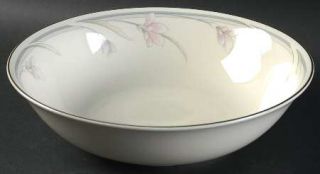 Home Beautiful Sweetly 9 Round Vegetable Bowl, Fine China Dinnerware   Pink Flo