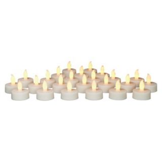 24pk White Flameless Tealight Set