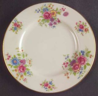 Lenox China Aurora Bread & Butter Plate, Fine China Dinnerware   Multicolor Flor