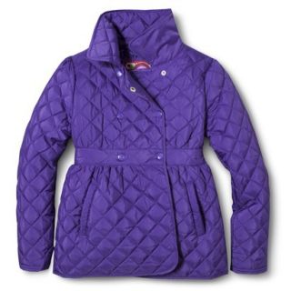 Dollhouse Girls Quilted Jacket   Purple 4