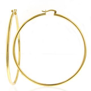 80mm Hoop Earrings 14K/Bronze, Womens