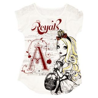 Ever After High Girls Graphic Tee   Cream XL
