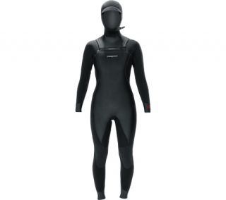 Womens Patagonia R4® Front Zip Hooded Full Suit Regular   Black Wetsuits