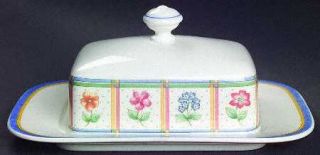 Villeroy & Boch Julie Square Covered Butter, Fine China Dinnerware   Fine China,