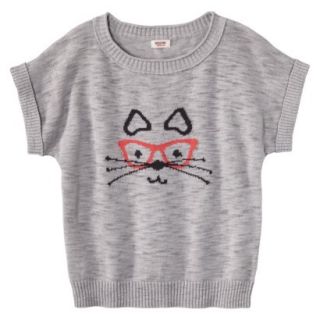 Mossimo Supply Co. Juniors Short Sleeve Graphic Sweater   Millstone Gray XL(15 