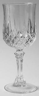 Cristal DArques Durand Longchamp Wine Glass   Clear, Cut