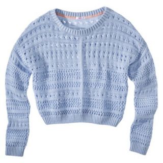 Xhilaration Juniors Cropped Sweater   Blue XXL
