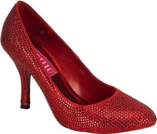 Womens Bordello Violette 14R   Red Rhinestones High Heels